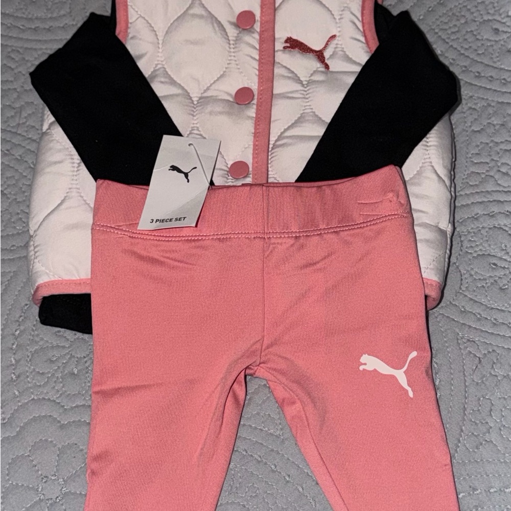 Puma Infant Set with Black and Pink - Picture 6 of 8